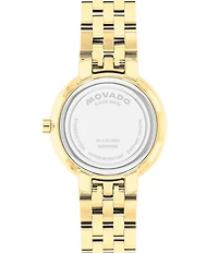 Movado Women's Museum Classic Quartz Analog Gold Tone Stainless Steel Bracelet Watch