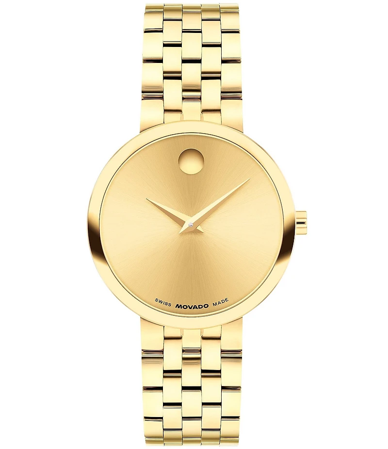 Movado Women's Museum Classic Quartz Analog PVD Coated Stainless Steel Bracelet Watch