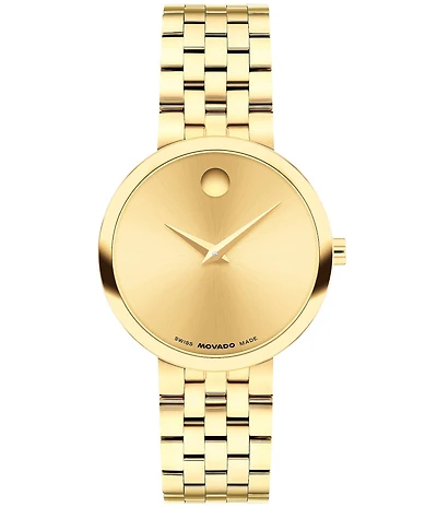 Movado Women's Museum Classic Quartz Analog PVD Coated Stainless Steel Bracelet Watch
