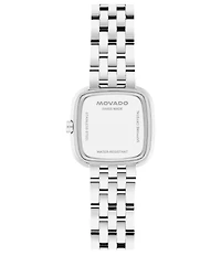 Movado Women's Museum Cushion 22mm Quartz Analog Stainless Steel Bracelet Watch