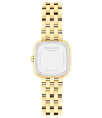 Movado Women's Museum Cushion Quartz Analog Gold Tone Stainless Steel Bracelet Watch
