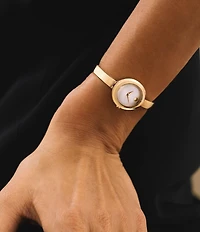 Movado Women's Museum Oval Quartz Analog Stainless Steel Bangle Bracelet Watch