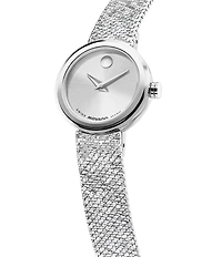 Movado Women's Museum Velura Quartz Analog Stainless Steel Mesh Bracelet Watch