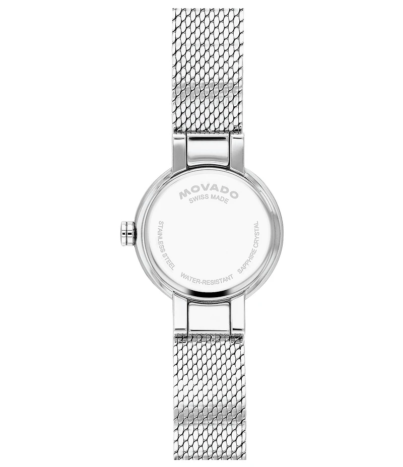 Movado Women's Museum Velura Quartz Analog Stainless Steel Mesh Bracelet Watch