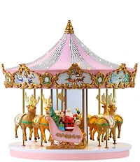 Mr. Christmas 12#double; Animated & Musical Pink Crystal Carousel