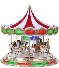 Mr. Christmas RGB Light Show Carousel Figurine