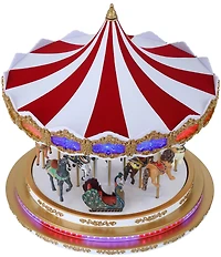 Mr. Christmas RGB Light Show Carousel Figurine