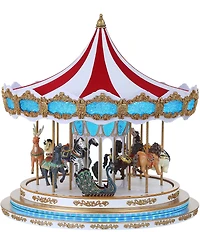 Mr. Christmas RGB Light Show Carousel Figurine