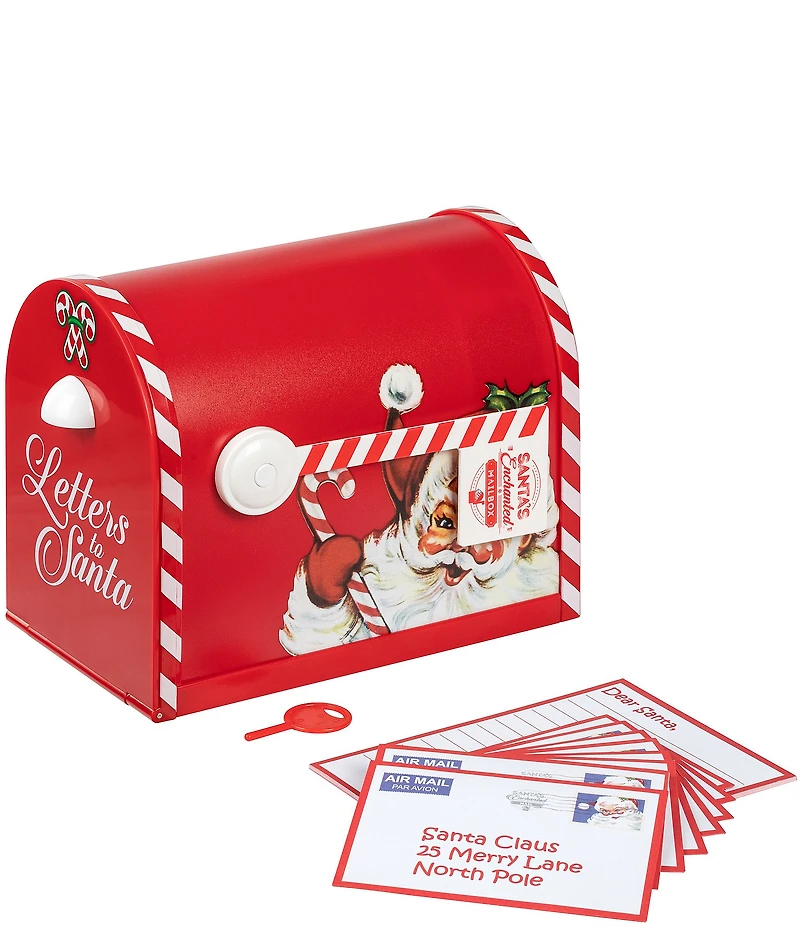 Mr. Christmas 10 in. Santa's Enchanted Mailbox with Notepad and Pen