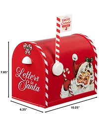 Mr. Christmas 10 in. Santa's Enchanted Mailbox with Notepad and Pen
