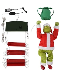 Mr. Christmas 10ft. Outdoor Rope Ladder Climbing Animated Grinch Decor