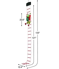 Mr. Christmas 10ft. Outdoor Rope Ladder Climbing Animated Grinch Decor