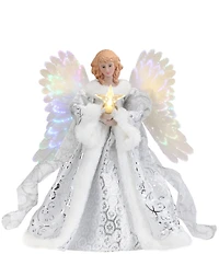 Mr. Christmas 12#double; Fiber Optic Animated White Angel Tree Topper