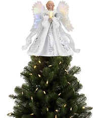 Mr. Christmas 12#double; Fiber Optic Animated White Angel Tree Topper