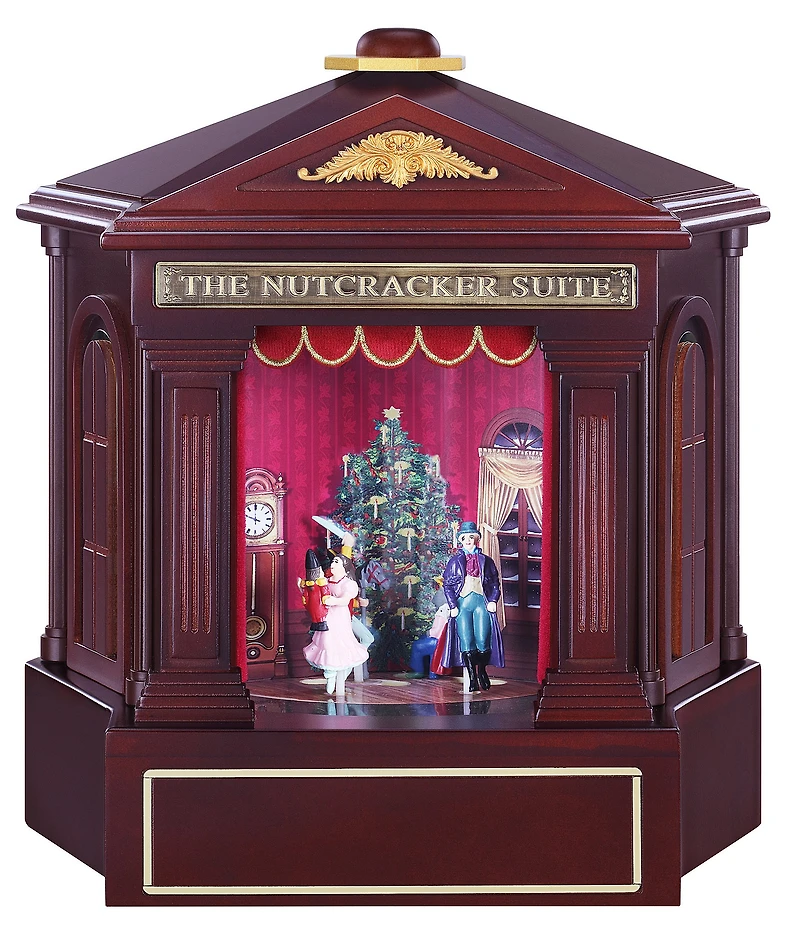 Mr. Christmas 12-Inch Animated Nutcracker Suite Wood Christmas Music Box