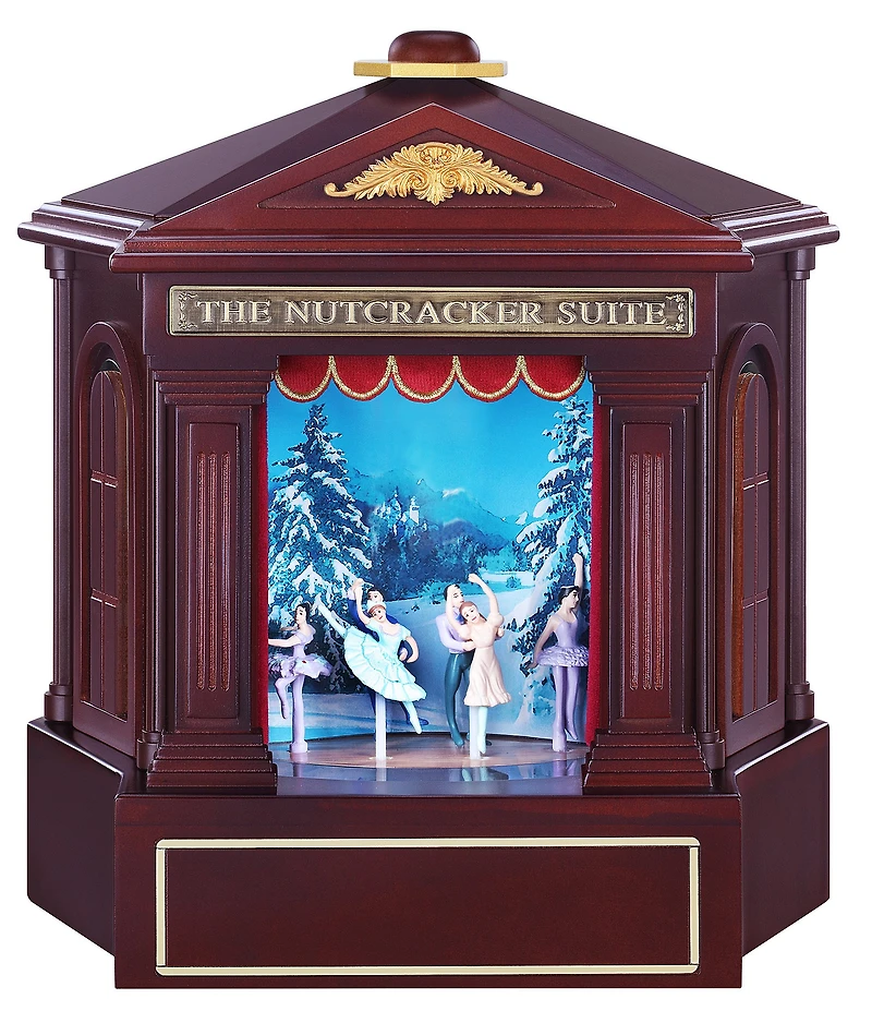 Mr. Christmas 12-Inch Animated Nutcracker Suite Wood Christmas Music Box