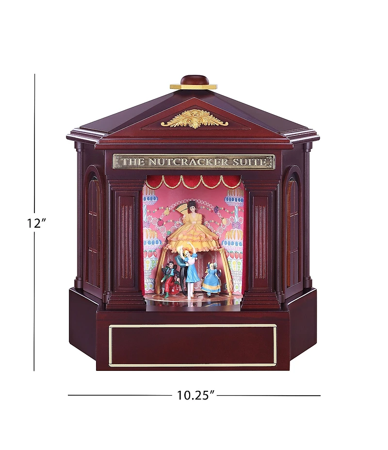 Mr. Christmas 12-Inch Animated Nutcracker Suite Wood Christmas Music Box