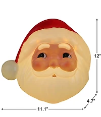 Mr. Christmas 12-Inch Blow Mold Lit Santa Tree Topper