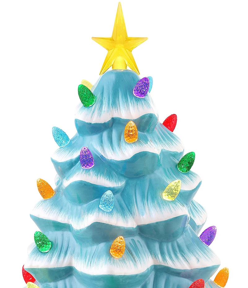 Mr. Christmas 12#double; LED Lighted Nostalgic Christmas Tree - Seafoam