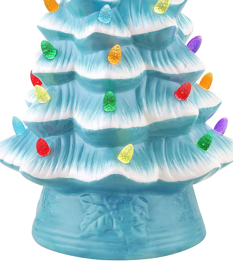 Mr. Christmas 12#double; LED Lighted Nostalgic Christmas Tree - Seafoam