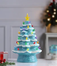 Mr. Christmas 12#double; LED Lighted Nostalgic Christmas Tree - Seafoam