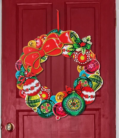 Mr. Christmas 19-Inch Wooden Vintage Ornament Wreath