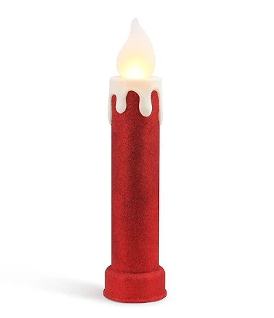 Mr. Christmas 24#double; Blow Mold Glitter Candle