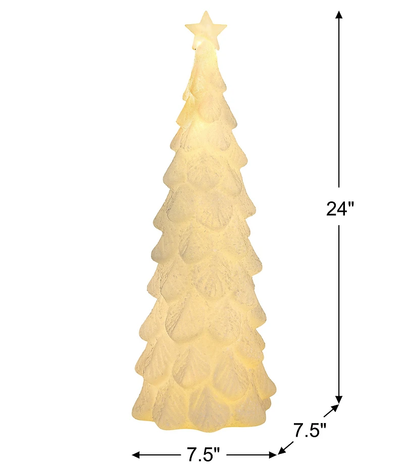 Mr. Christmas 24-inch Lit Glitter Tree Blow Mold Decor