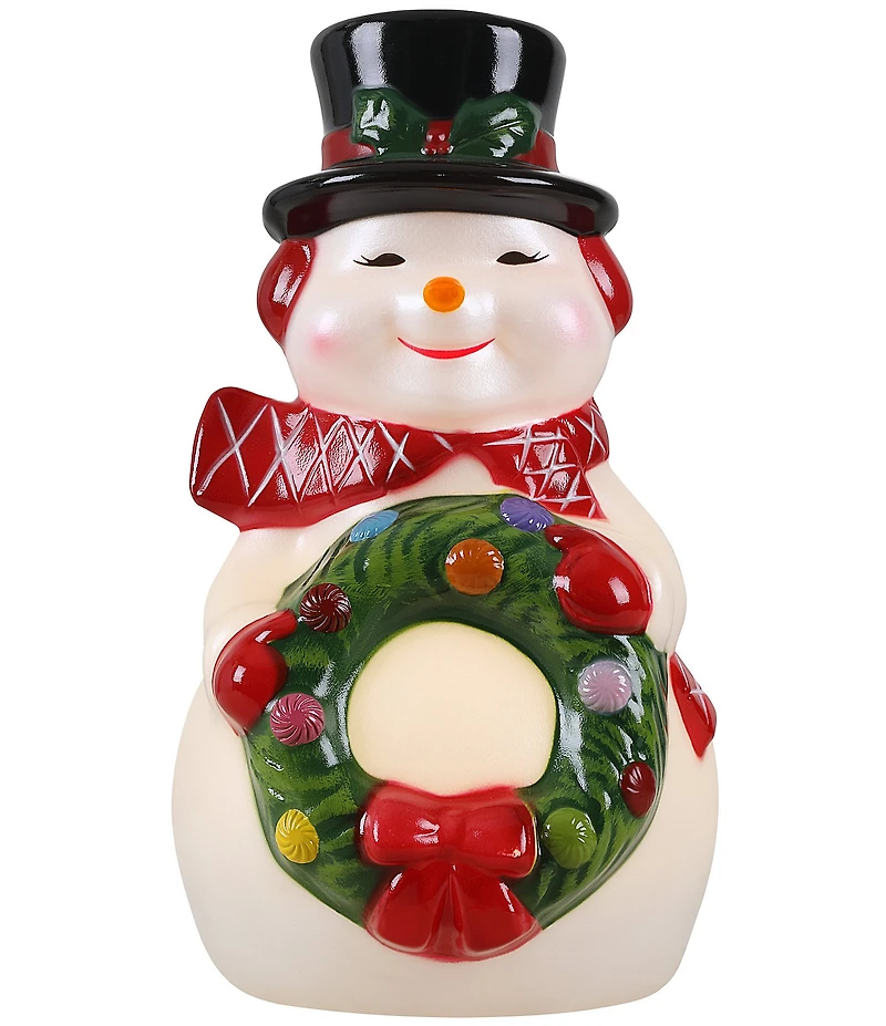 Mr. Christmas 24-inch Lit Snowman Blow Mold Decor