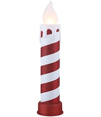 Mr. Christmas 24#double; LED Lighted Striped Blow Mold Candle