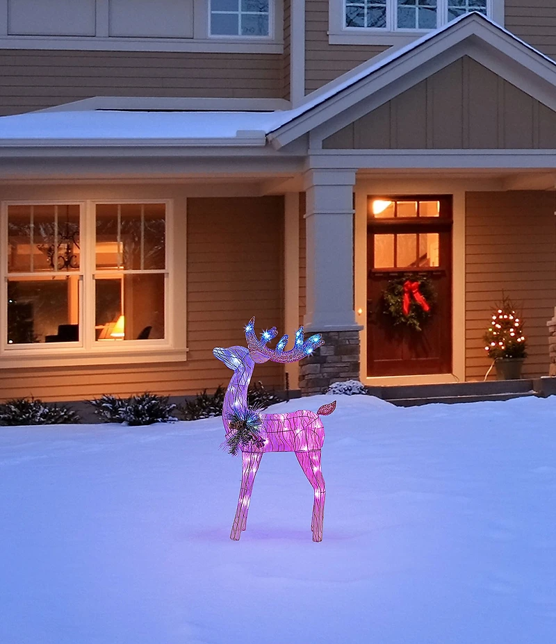 Mr. Christmas 3-ft. Outdoor Animated Fiber-Optic Reindeer