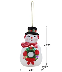 Mr. Christmas 4.5#double; Nostalgic Snowman LED-Lit Ornament