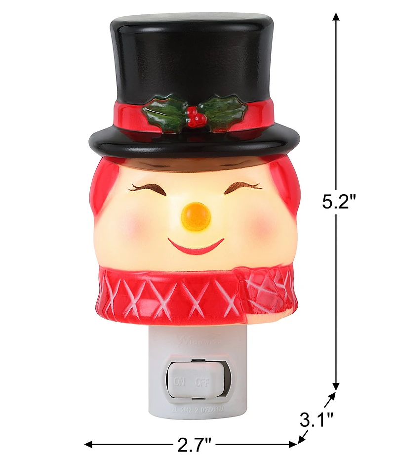 Mr. Christmas 5.2-inch Shatterproof Snowman Night Light