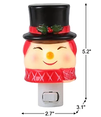 Mr. Christmas 5.2-inch Shatterproof Snowman Night Light