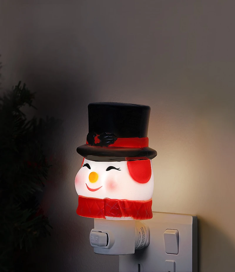 Mr. Christmas 5.2-inch Shatterproof Snowman Night Light