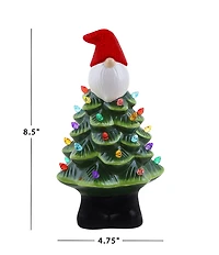 Mr. Christmas 8.5#double; LED Lighted Nostalgic Ceramic Gnome Tree