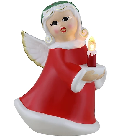 Mr. Christmas 9-inch LED Lighted Nostalgic Ceramic Angel Figurine