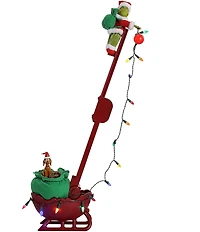 Mr. Christmas Animated and Musical Grinch Utility Sleigh