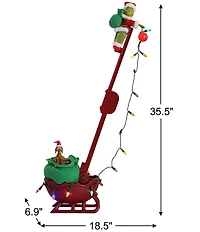 Mr. Christmas Animated and Musical Grinch Utility Sleigh