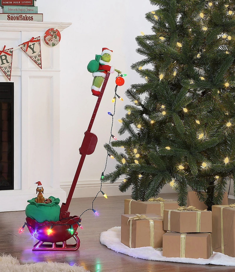Mr. Christmas Animated and Musical Grinch Utility Sleigh