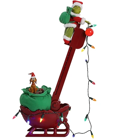 Mr. Christmas Animated and Musical Grinch Utility Sleigh