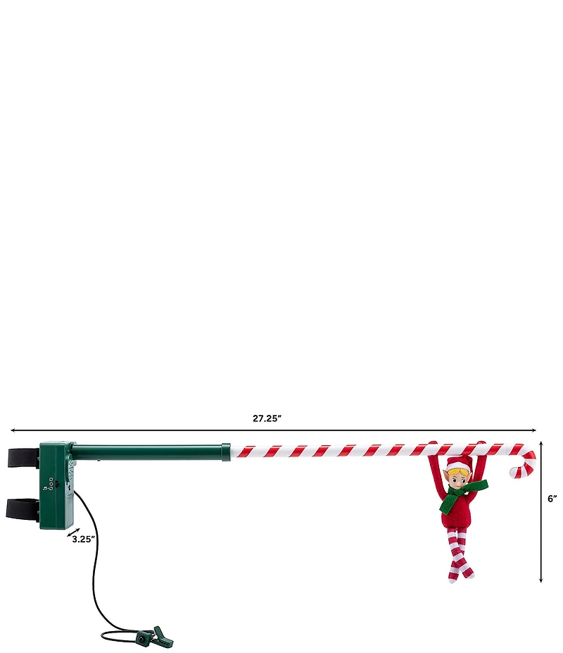 Mr. Christmas Animated Musical Candy Cane Elf Acrobat Christmas Decor, 6#double;