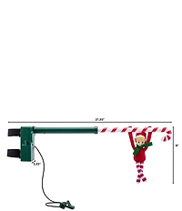 Mr. Christmas Animated Musical Candy Cane Elf Acrobat Christmas Decor, 6#double;