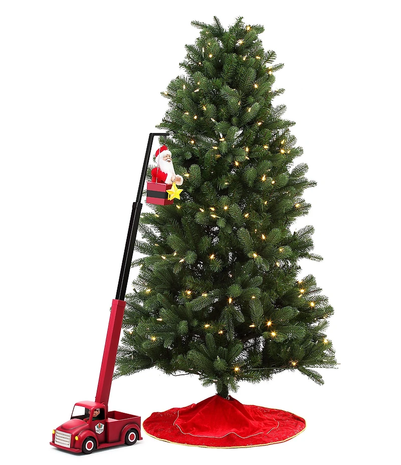 Mr. Christmas Animated Santa's Cherry Picker Christmas Tree Trimmer