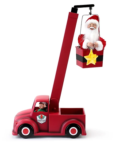Mr. Christmas Animated Santa's Cherry Picker Christmas Tree Trimmer