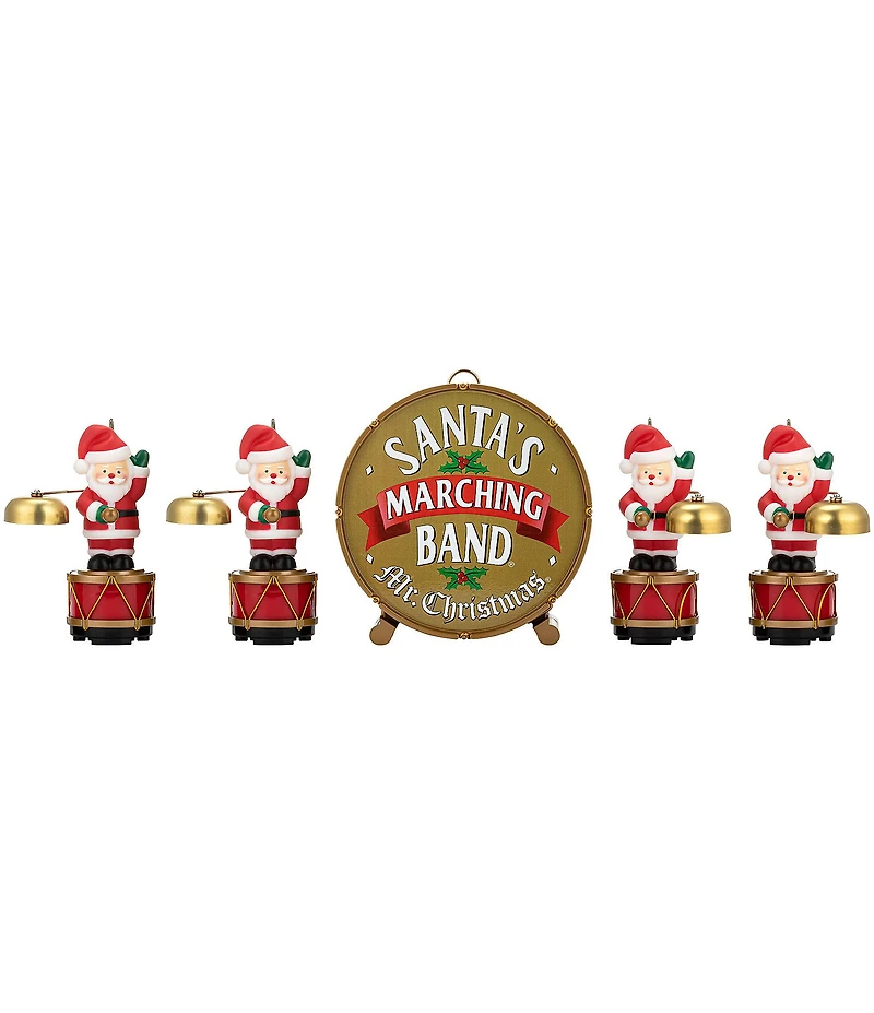 Mr. Christmas Animated Santa's Marching Band Figurines, 6#double;