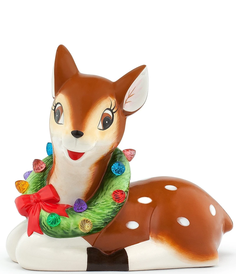 Mr. Christmas Battery-Operated 9-Inch Nostalgic Ceramic Lit Reindeer Figurine