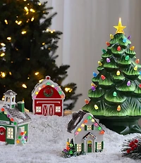 Mr. Christmas Battery-Operated 5-Inch Nostalgic Miniature Ceramic Village House