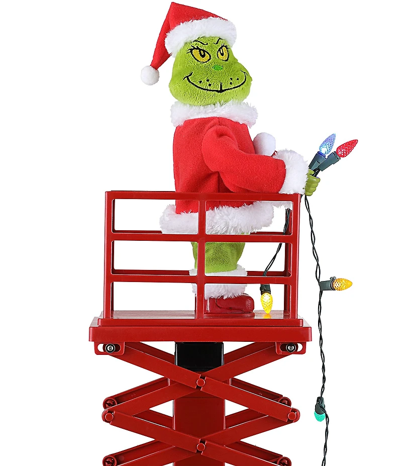 Mr. Christmas LED Lighted Animated and Musical Grinch's Lift Decor