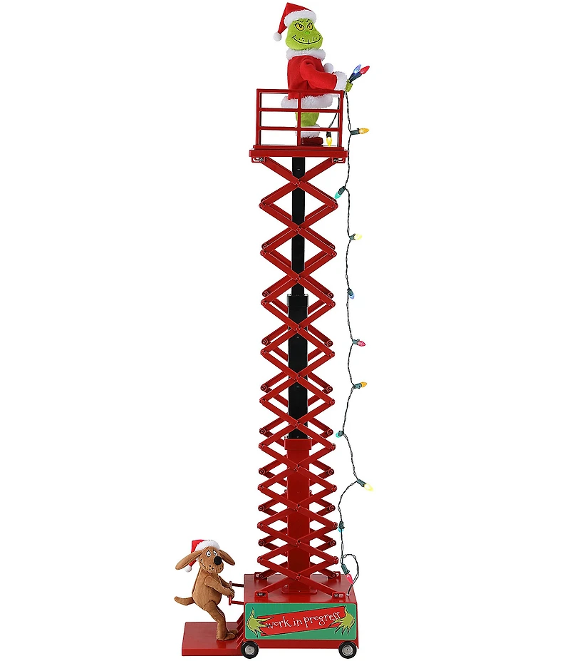 Mr. Christmas LED Lighted Animated and Musical Grinch's Lift Decor